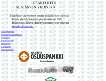 Tablet Screenshot of elakeliitonalajarvenyhdistys.japo.fi